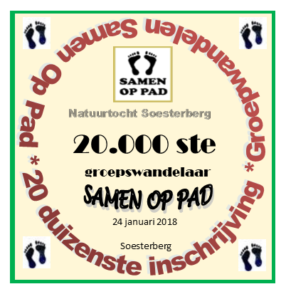 20 duizenste wandelaar